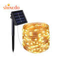 Holiday Outdoor Garden Party Christmas Lights Led String Solar Powered Party Decorations